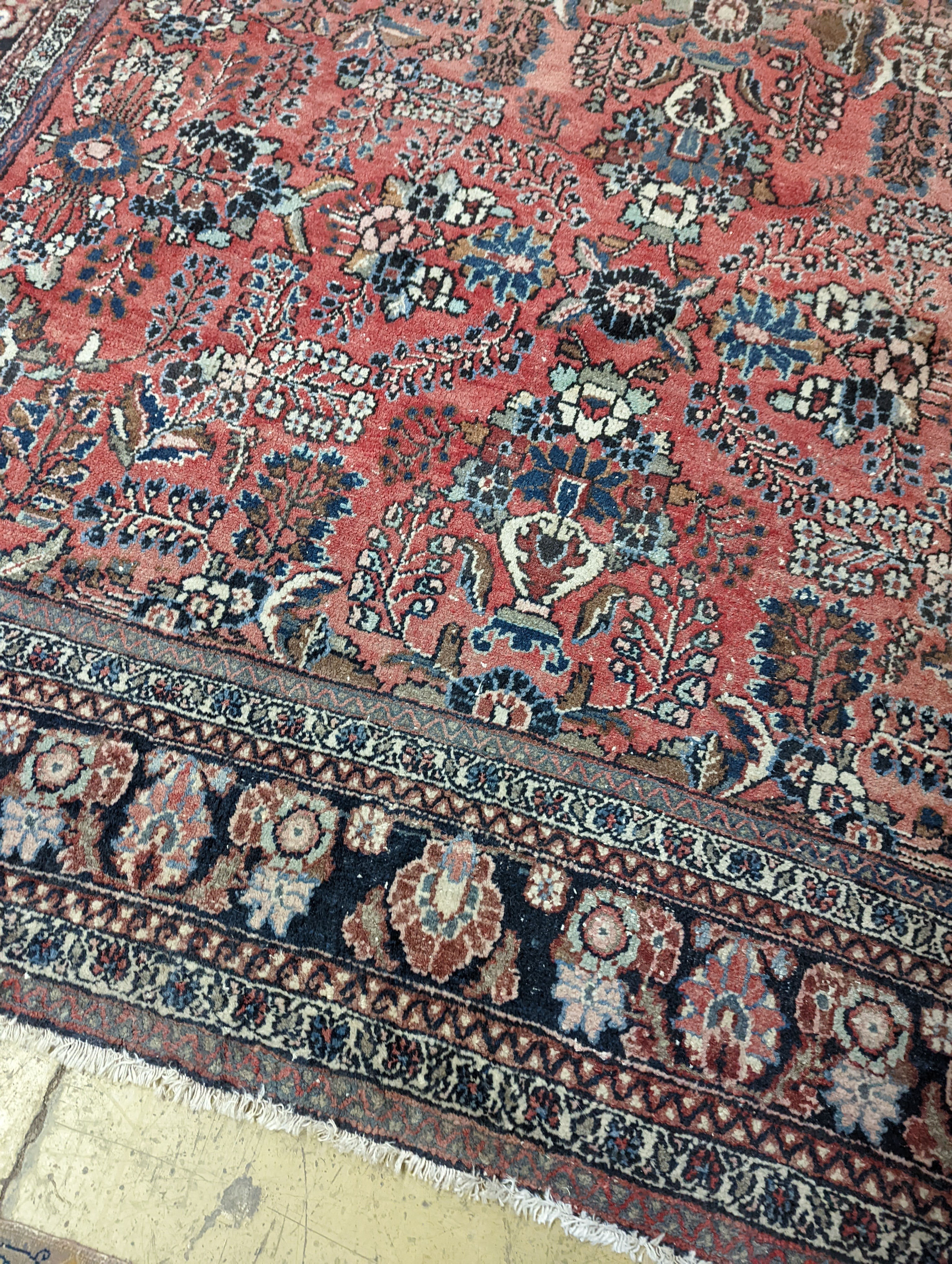 A Mahal red ground carpet, 320 x 270cm